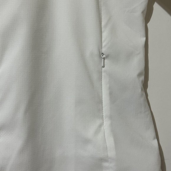 Columbia PFG women's size XL white button front pockets short sleeve top - Picture 2 of 12